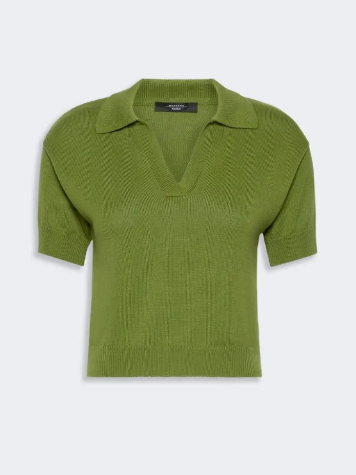Cotton yarn sweater - GREEN
