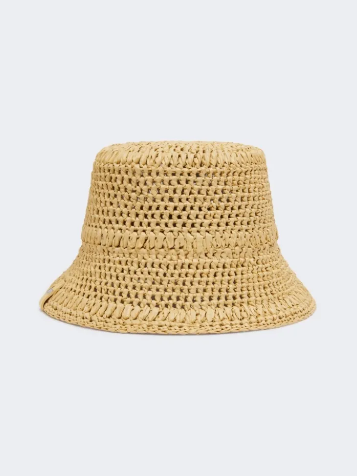 Crochet viscose hat - BEIGE
