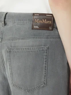 Denim barrel-leg jeans - MEDIUM GREY