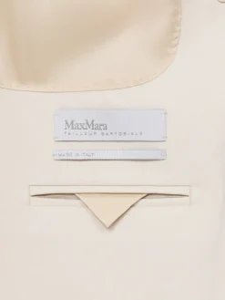 Double-breasted comfortable wool blazer - IVORY