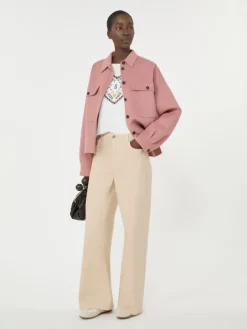 Double-faced wool-blend jacket - ANTIQUE ROSE