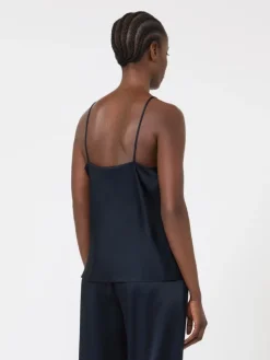 Envers satin camisole top - MIDNIGHTBLUE