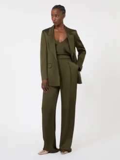 Envers satin camisole top - MOSS GREEN