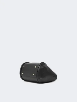 Extra-small leather Marine bag - BLACK