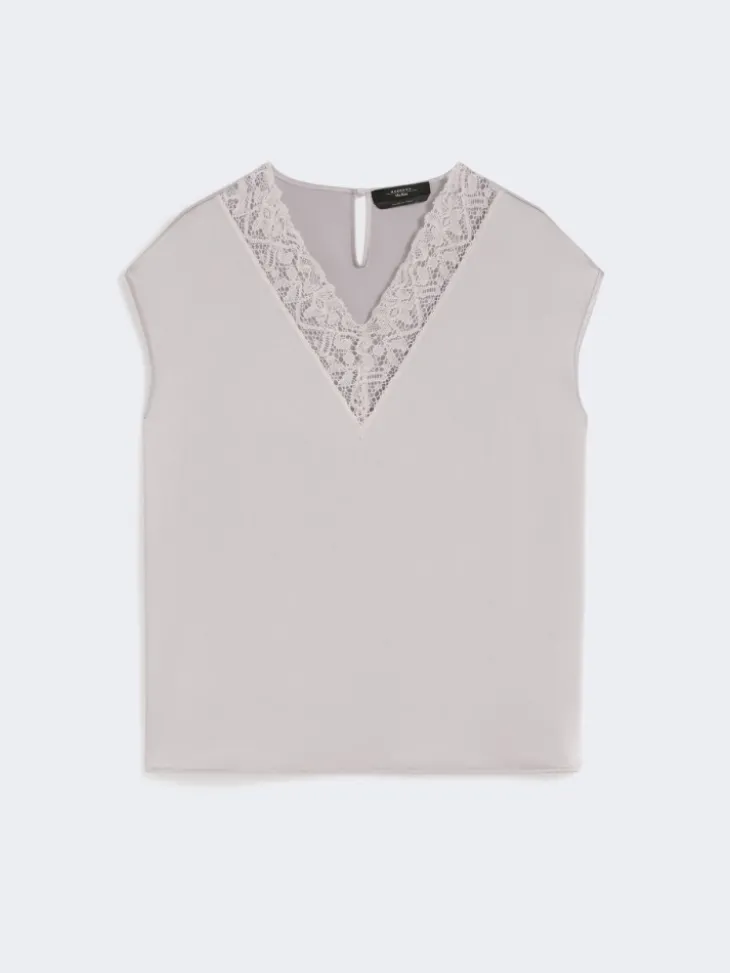 Feminine satin top - NUDO