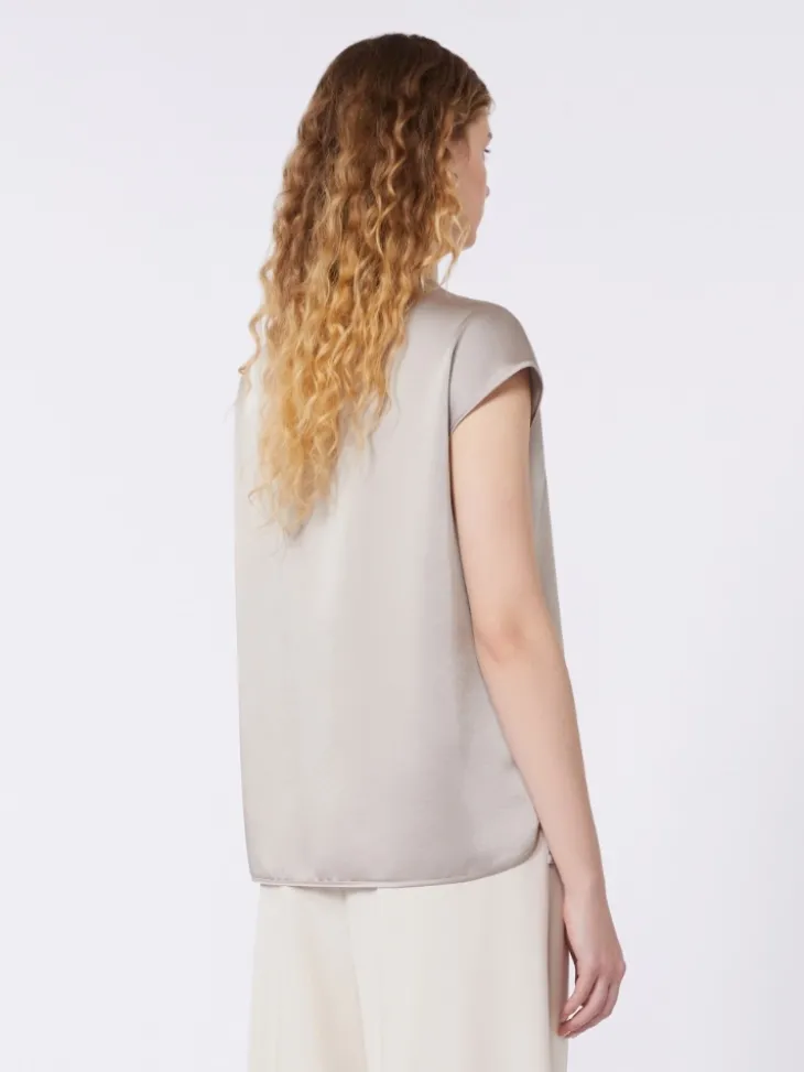 Feminine satin top - NUDO