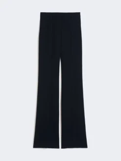 Flared cady trousers - NAVY