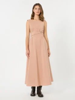 Flared taffeta dress - PINK