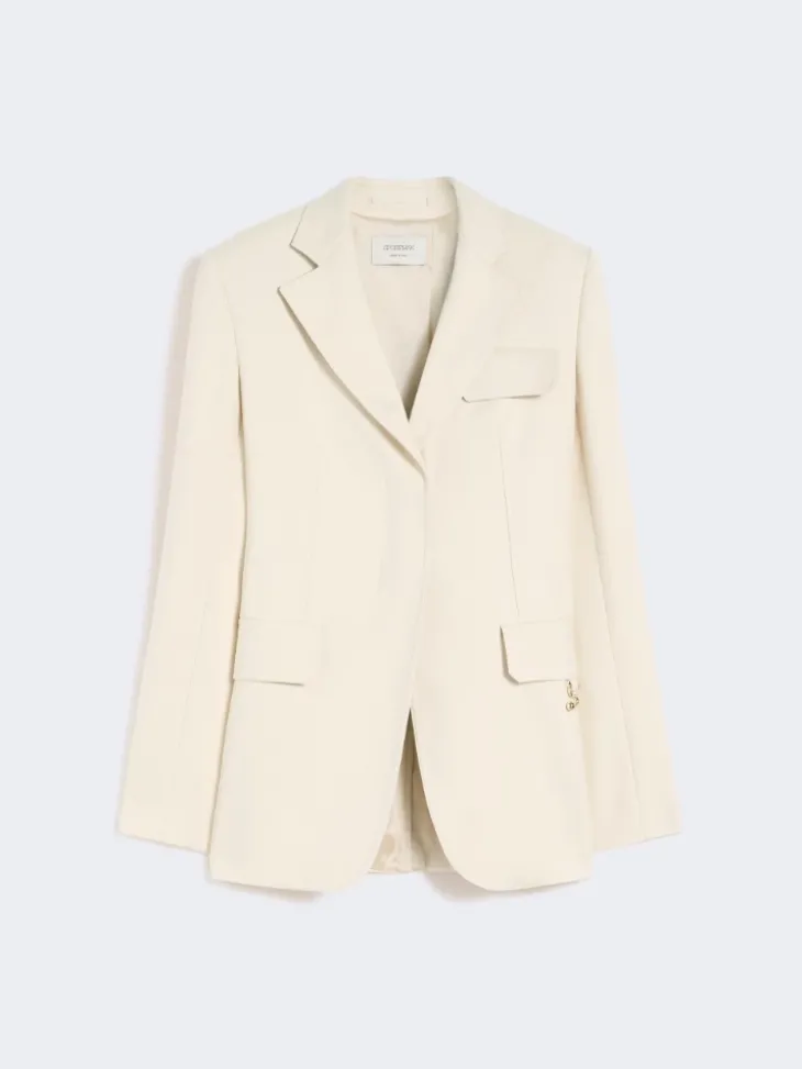 Gabardine blazer - VANILLA