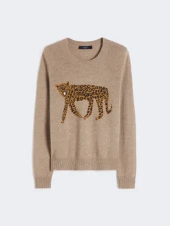 Inlay-detail cashmere sweater - TURTLEDOVE
