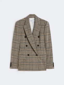 Jacquard jersey blazer - BLACK GREY
