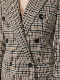 Jacquard jersey blazer - BLACK GREY