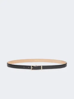 Leather belt - BLACK