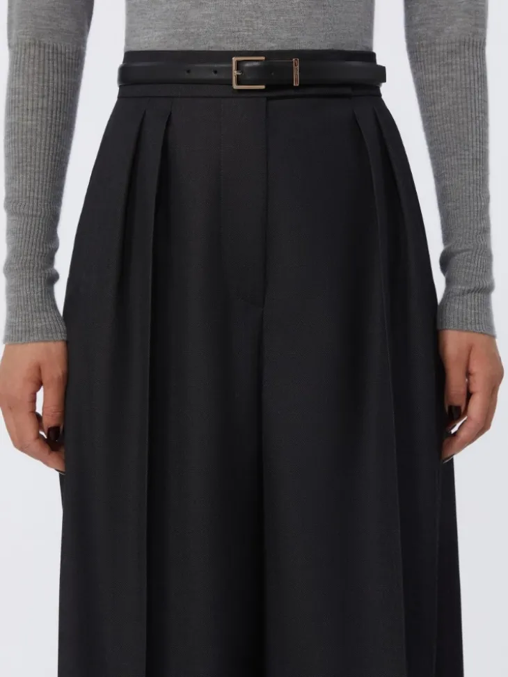 Leather belt - BLACK