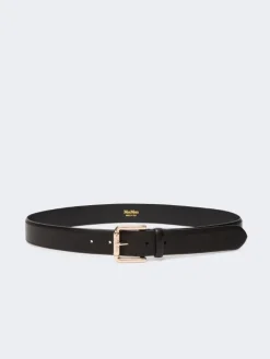 Leather belt - BLACK