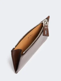 Leather card holder - COCOA
