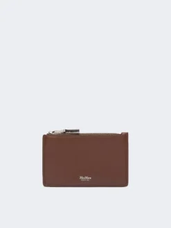 Leather card holder - COCOA