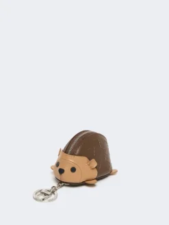 Leather coin purse - TOBACCO