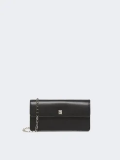 Leather phone pouch - BLACK