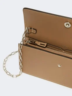 Leather phone pouch - MUD