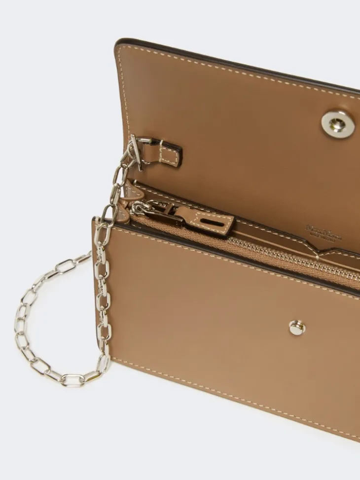 Leather phone pouch - MUD