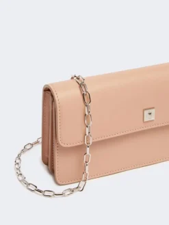 Leather phone pouch - PINK