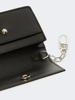 Leather purse - BLACK