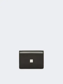 Leather purse - BLACK