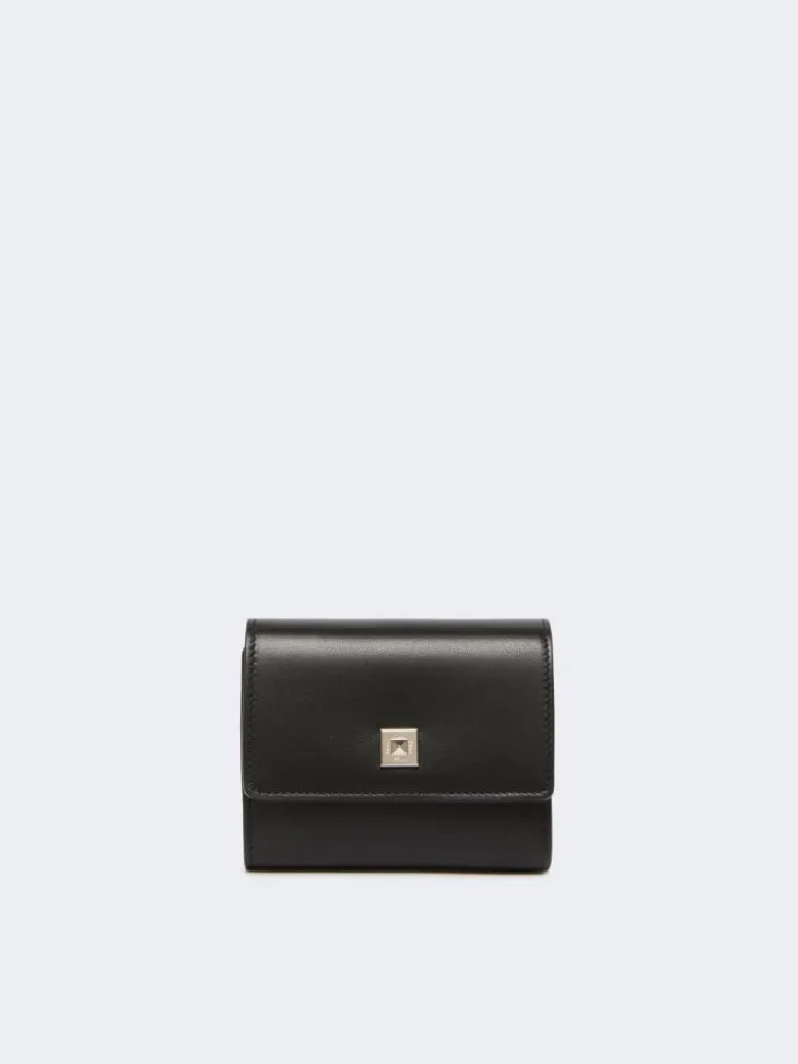 Leather purse - BLACK