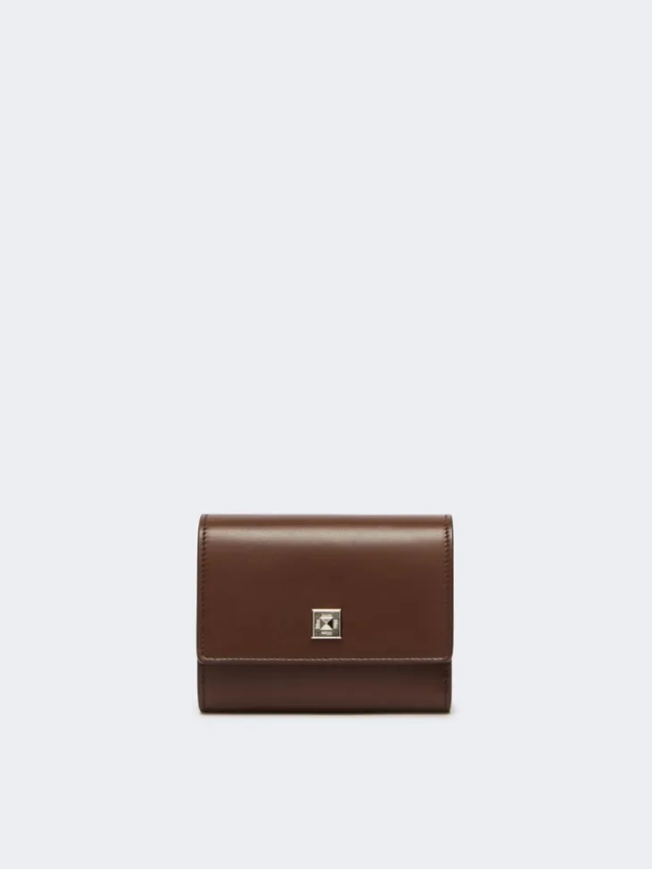 Leather purse - COCOA