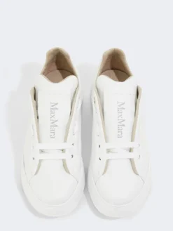 Leather sneakers - OPTICAL WHITE