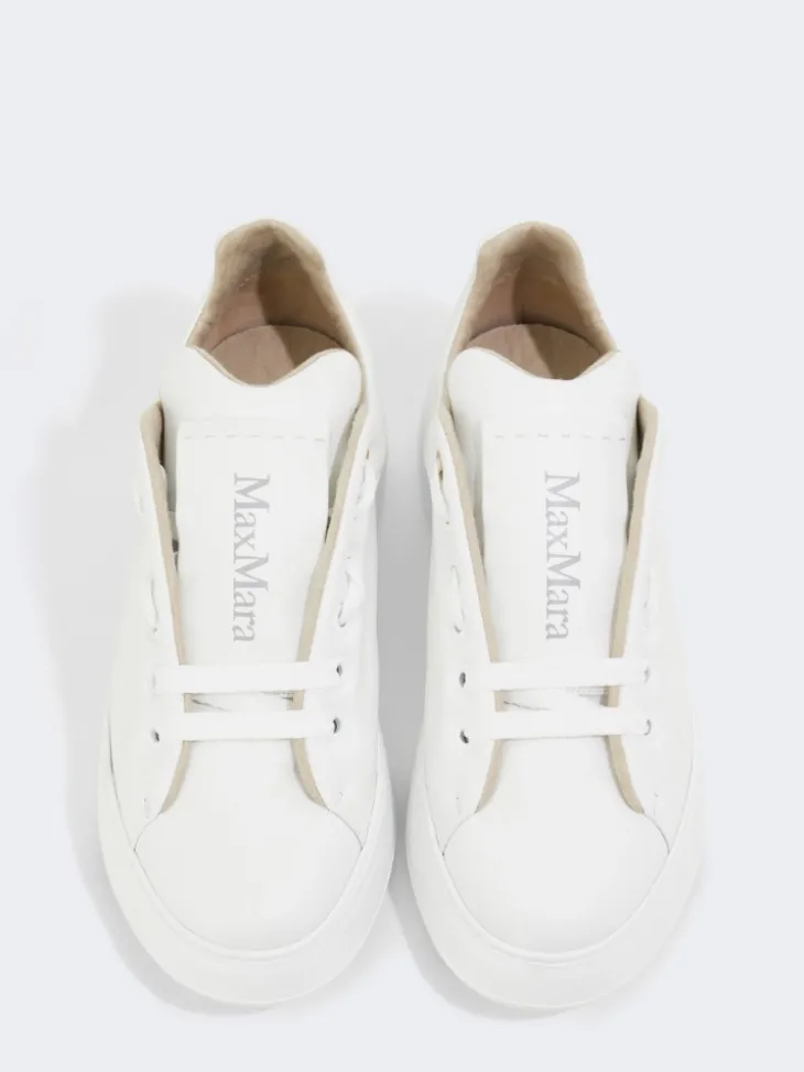 Leather sneakers - OPTICAL WHITE