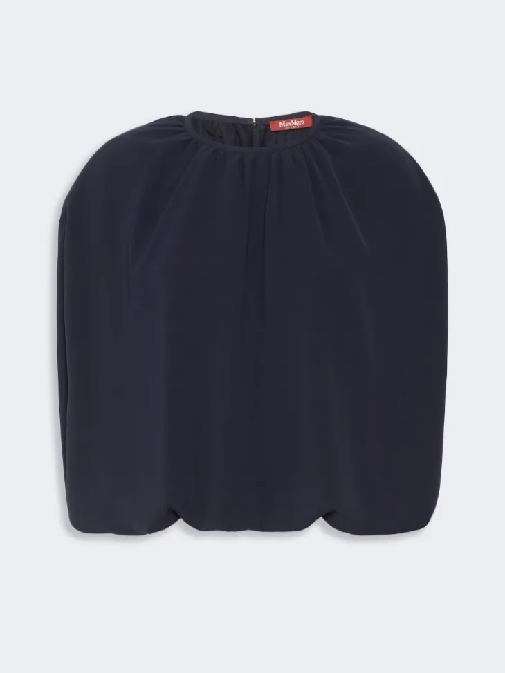 Lightweight cady blouse - MIDNIGHTBLUE