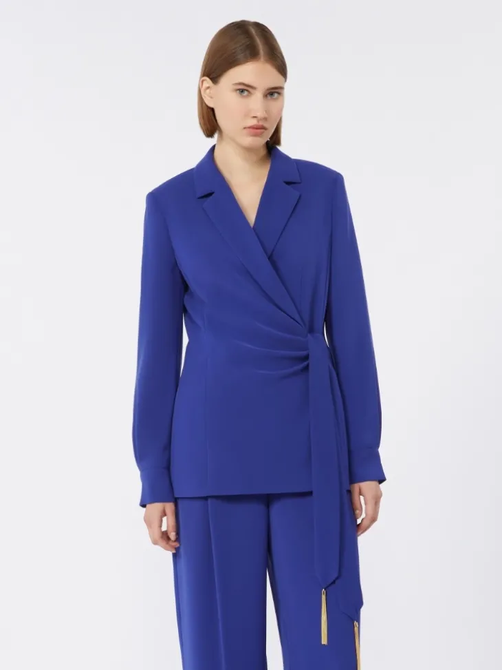 Lightweight cady jacket - CORNFLOWER BLUE