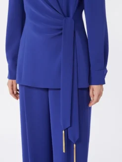 Lightweight cady jacket - CORNFLOWER BLUE