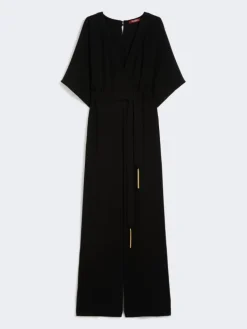 Lightweight cady jumpsuit - BLACK