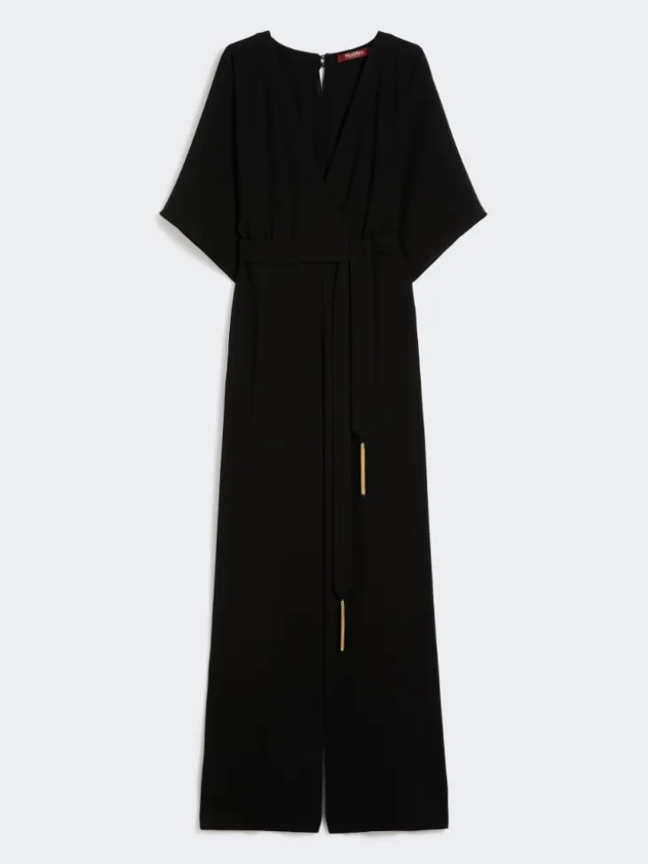 Lightweight cady jumpsuit - BLACK