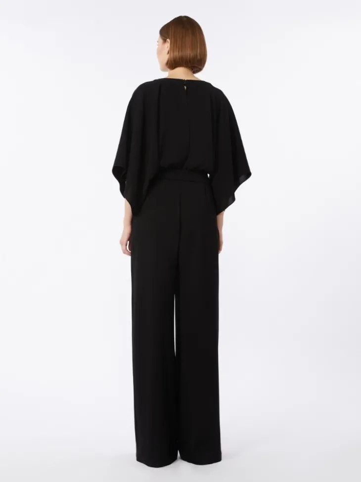 Lightweight cady jumpsuit - BLACK