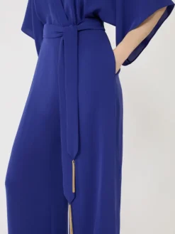 Lightweight cady jumpsuit - CORNFLOWER BLUE