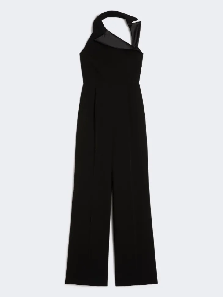 Lightweight cady jumpsuit - BLACK