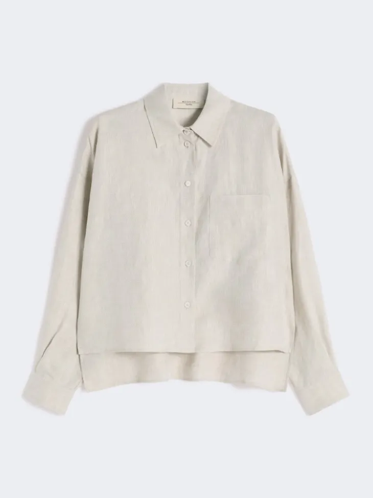 Linen canvas jacket - ECRU