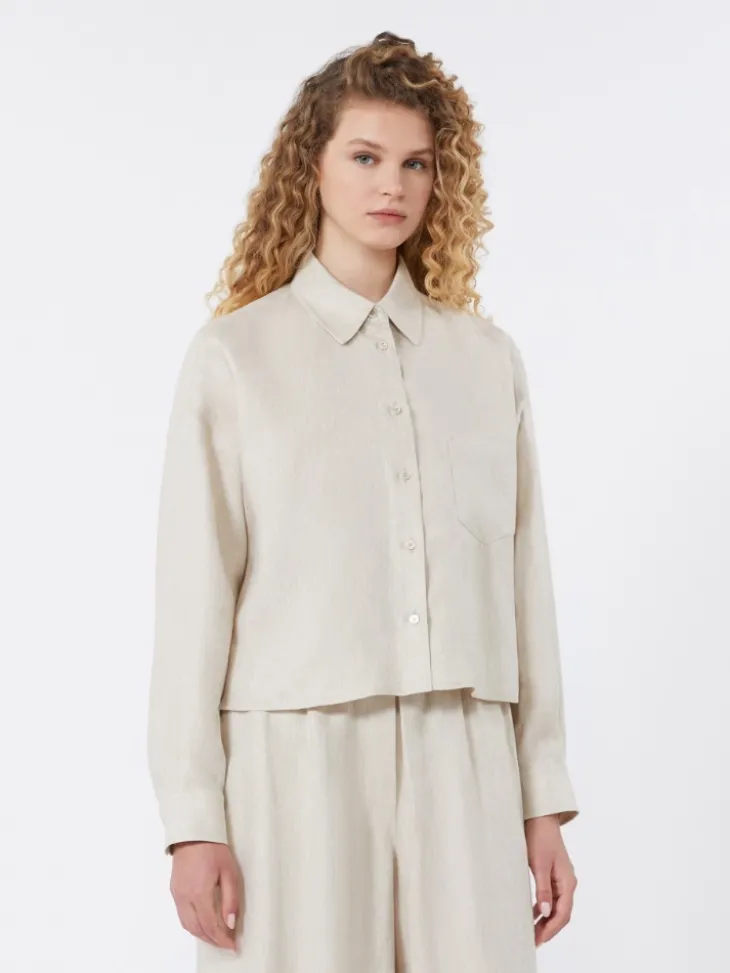 Linen canvas jacket - ECRU