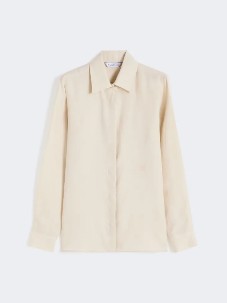 Linen canvas shirt - BEIGE