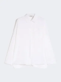 Linen canvas shirt - OPTICAL WHITE