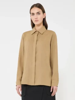 Linen canvas shirt - SAND