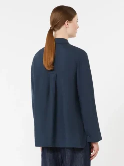Linen canvas shirt - ULTRAMARINE