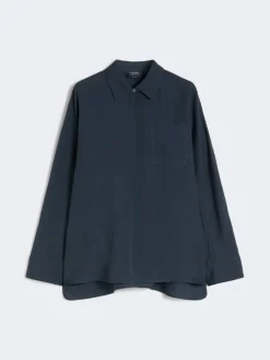 Linen canvas shirt - ULTRAMARINE