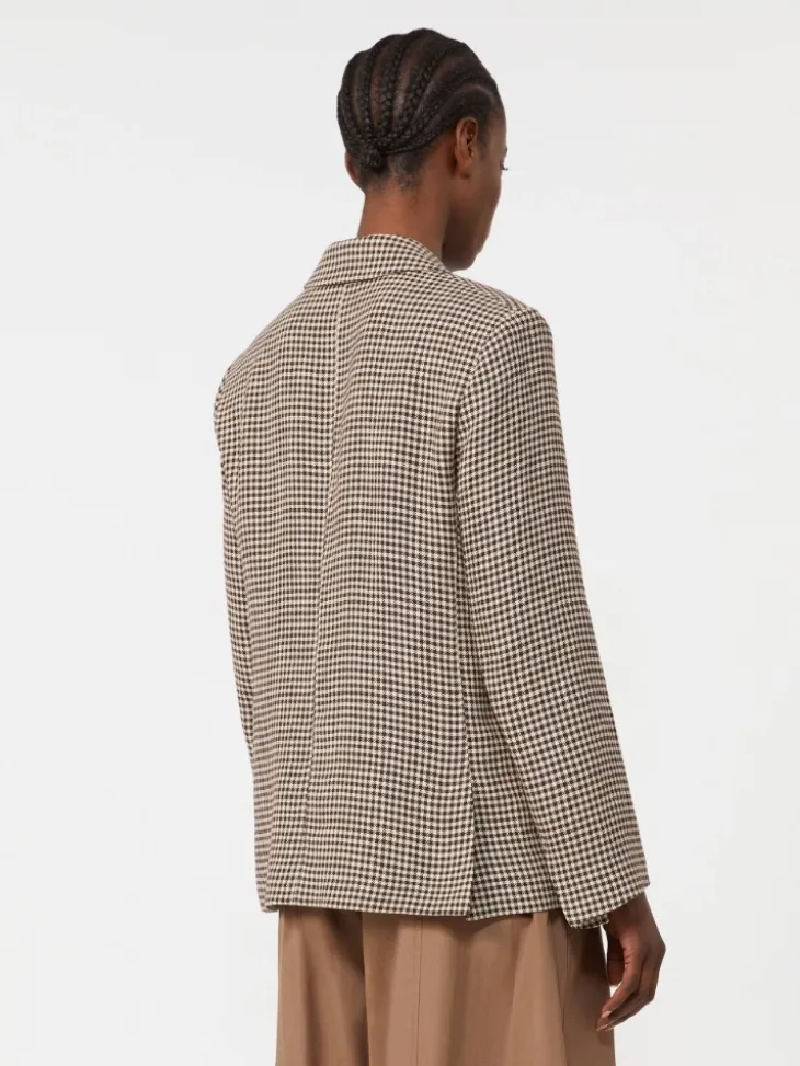 Linen twill jacket - BEIGE