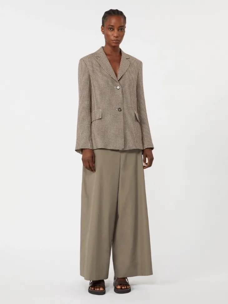 Linen twill jacket - BEIGE