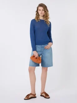 Linen yarn jumper - OCEAN